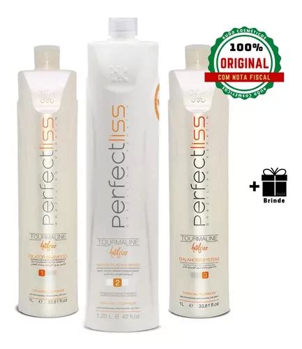 Kit Progressiva Profissional Perfect Liss Original 3 Passos .